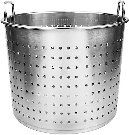 BESTonZON Inserto Pentola Bollente Frutti di Mare Pentola in Acciaio Inox Cestello per Cottura A Vapore Cestello Cestello Fornello per Aragoste Cottura Pentola per Pasta Pentola per