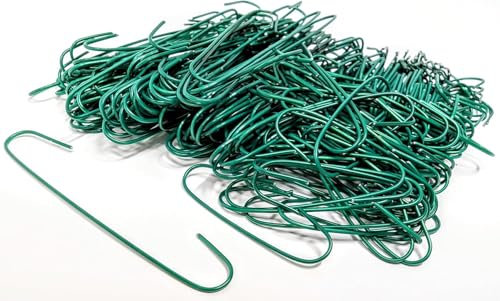 YLAB 300 Green Bauble Hooks – Ornament Hangers for Christmas Tree Decorations – Assorted Sizes 3.5cm & 6cm – Strong, Reusable Wire Hooks for Hanging Baubles, Ornaments & Festive Décor