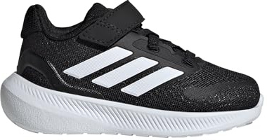 adidas Runfalcon 3 Lace Shoes Running Shoes Children and Youth, Black White White, 5.5 Infant