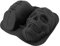 Große Totenkopf-Kuchenform, Multifunktionale Halloween-Backform, Silikonkopf-Skelett-Backform, Kuchenform für Halloween-Geburtstagsparty-Dekoration (BLACK)