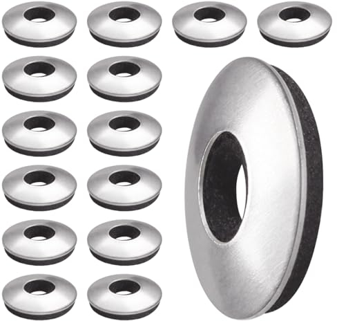 BOUMVID Arandelas de Sellado Adheridas con EPDM, 15 Piezas M4.2 x 12mm Arandela Goma Selladas con Respaldo de Neopreno Acero Inoxidable, para Tornillos Autorroscante