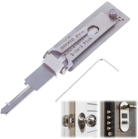 Master 2 in 1 Lock Decoder & Pick Set - Professional Picking Tool Kit for Auto Enthusiasts (SS002 Pro)