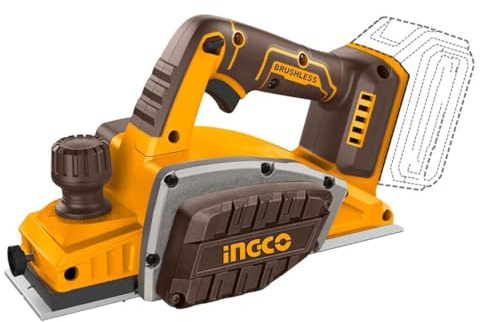 Ingco Crli20401 Pialletto Elettrico a Batteria 20V 82X2 mm Piallatrice Elettrica Pialla Solo corpo