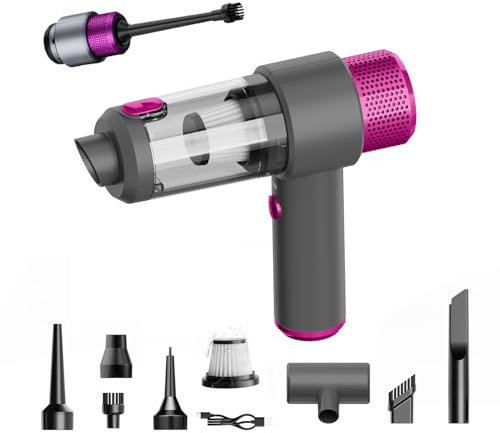 QQLIKE 002, Aspirateur à Main, Plastique, Rose-Red Q