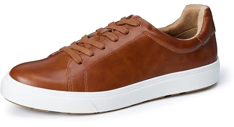 Amazon Essentials Men's Low Top Classic Sneakers, Tan, 10.5