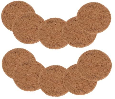 10 Pièces Fournitures pour Nids de Poules en Fibre de Coco Naturelle, Tapis Absorbant et Confortable, Protection pour Poulailler Lors de L'élevage D'œufs de Pigeons