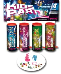 Weco Kids Party 4er Tischfeuerwerk Sortiment