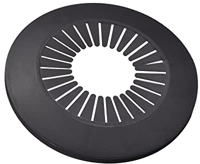 sourcing map Pipe Cover Decoration, 60mm-74mm PP Plastic Escutcheon Water Pipe Drain Line Cover Black 4pcs