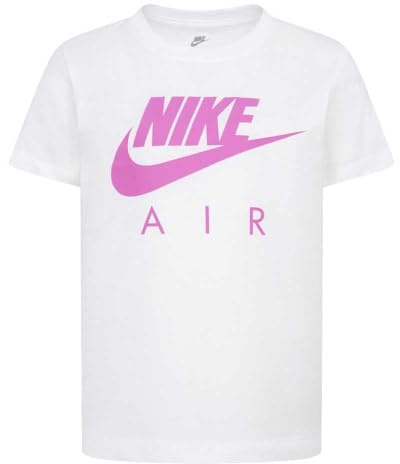 NIKE Camiseta para niñas y niñas, Blanco, 5 años