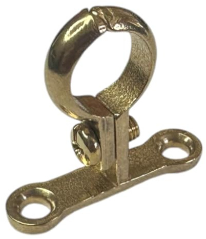 Lot de 5 supports de tuyau à visser en laiton moulé sous pression 15 mm