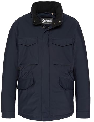 Schott NYC Schott Cade Navy bröstficka jacka, Färg: blå, XL