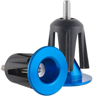 Beimus 1 par de tapones de aleación de aluminio para manillar de bicicleta, para la mayoría de bicicletas de montaña, bicicletas de carretera, accesorios de tapones