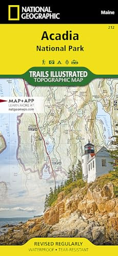 Acadia National Park Map (National Geographic Trails Illustrated Map, 212)