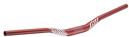 Funn Full On Mountainbike Lenker mit Lenkerklemme 35mm und Breite 785mm, robuster und leichter Legierungs-Riser-Lenker für MTB, BMX und Rennrad, Anstieg 30mm (Rote)