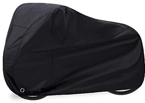 LONGLUOSI Copri Bicicletta,Telo Copribici Copertura per Bicicletta impermeabile anti polvere sole pioggia vento protezione UV Oxford 200 x 110 x 70 cm nero 190T