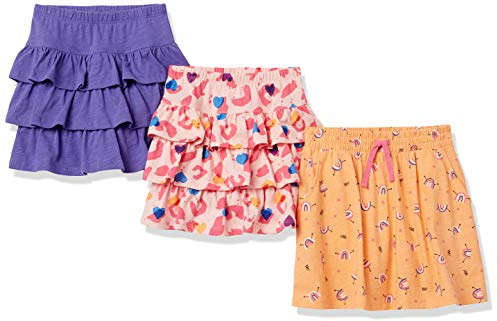 Amazon Essentials Niñas Faldas pantalón de Punto con Volantes