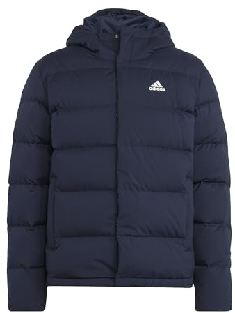 adidas Herren Helionic Hooded Down Jacket, Legend Ink, M