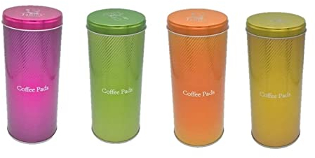 James Premium 4X Kaffeepaddosen für die Kaffeemaschine - Dekodose - Aufbewahrungsbehälter für Kaffeepads (4 Stück - Set 2)