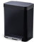 Home Zone Living Poubelle de cuisine de 50 litres, grand corps en acier inoxydable, capacité de 50 litres, noir mat, série Virtuoso