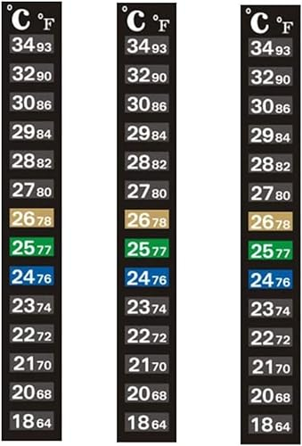 Stick On Thermometer Strip, Digital Temperature Display for Fermenting, Brewing, Wine, Beer, Kombucha or Aquariums. 50-90F (10-32C) Adhesive Sticker