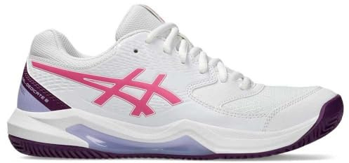 ASICS 1042A241-100 Gel-Dedicate 8 Padel Women White/Dragon Fruit UK 9