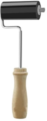 FashionCha Rodillo de Presión de Silicona para Costura, Herramienta Manual para Aplicaciones en PVC, Negro