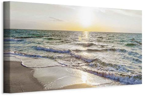 murando - Quadro Fonoassorbente Mare 120x40 cm 1 Pezzo - Canvas - Quadri Acustici XXL Grandi - Pannelli Fonoassorbenti Decorativi - Decorazione da Parete Soggiorno - Estate c-B-0389-b-b