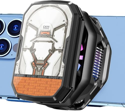 Qumiuu Ventilatore Raffreddante Per Cellulari, Dissipatore Magnetico Portatile, Ventilatore Ricaricabile per Smartphone, per Viaggio Ufficio Comodino Casa Streaming e Videochiamate