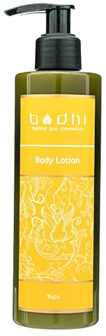 BODHI® Lotion pour le corps YUZU 250 ml | Lait corporel au parfum d'agrumes, aux huiles naturelles, de qualité biologique, 98 % naturel