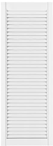 Lamellentüren Holz 1er Pack 394x1100 mm | Holztür aus massiver Kiefer mit MDF Lamellen | Möbelfronten für kreative Renovierung | Lamellentür für Garderobe, Küche oder Wohnzimmer | Weiß lackiert