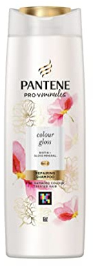 Pantene Biotin Shampoo for Coloured Hair, Colour Gloss Repairing Shampoo| Nutrients Repair Hair Cuticle Damage | Bring Your Gloss Back To Life | Pro-V Miracles | For Damaged Colour Treated Hair, 400ml