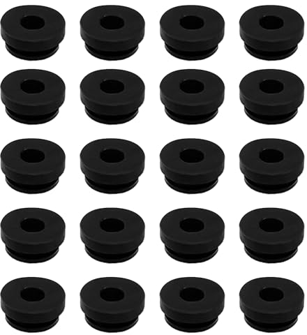 JTMKYO 20 tapas de goma negras, anillos de alambre de silicona, tapones de orificios para estufa de gas, accesorios para utensilios de cocina, soporte para ollas (5 mm)