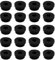 JTMKYO 20 tapas de goma negras, anillos de alambre de silicona, tapones de orificios para estufa de gas, accesorios para utensilios de cocina, soporte para ollas (5 mm)