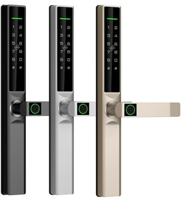 Waterproof Digital Electronic Lock Fingerprint smart Door Lock House Tuya Wifi Intelligent Door Lock For Home Apartment Steel Doors, Wooden Doors, Glass Doors, Brass Doors, Stainless Steel Doors APP,