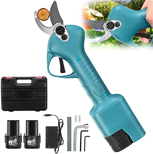 LIDDFAFA Forbici Elettriche da Potatura con Batteria al Litio Ricaricabile Tagliaerba Professionale da Giardino a Batteria Lama Sk5 Diametro di Taglio 25Mm