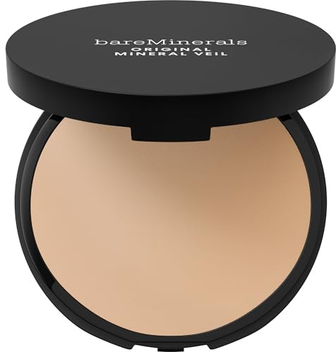 Original Mineral Veil Talc-Free Pressed Setting Powder, Sheer Medium, Vegan, Cruelty-Free & Dermatologist-Tested