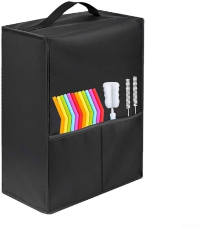 Cubierta funcional para máquina de batidos con bolsillo organizador y material de nailon de fácil cuidado