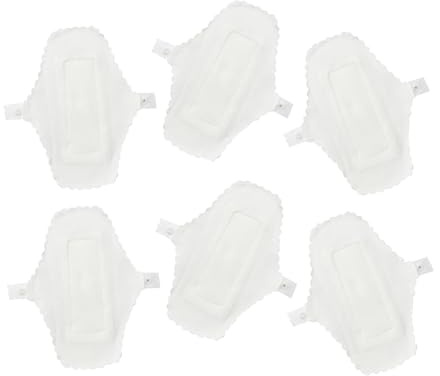TOKIDNY 6pezzi Assorbenti Igienici Lavabili Fodera per Mutande Riutilizzabili Design Pratico Bottone per Donne in Viaggio