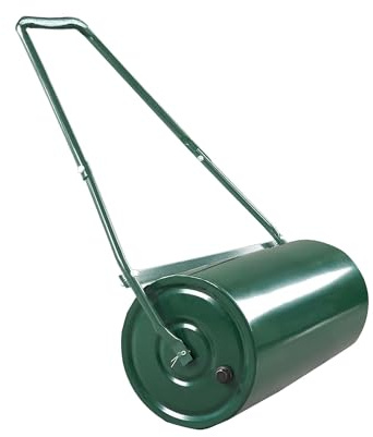 Garvee Rouleau de pelouse en Acier 36L - Remplissable d'eau/Sable