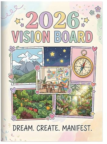 2026 Tablero De Visiones Para Hombres Planificación de 12 Meses