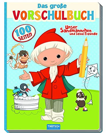 Vorschulbuch Unser Sandmännchen, Pitti, Pittiplatsch, Sandmann, Moppi, Schnatterinchen, Zeichenheft, Übungsbuch: Malbuch