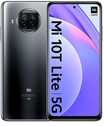 Xiaomi Mi 10T Lite 5G - Smartphone 6+64GB, 6,67” FHD+ DotDisplay, Snapdragon 750G, 64MP AI Quad Camera, 4820mAh, Pearl Gray (European Version + 2 Years Warranty)