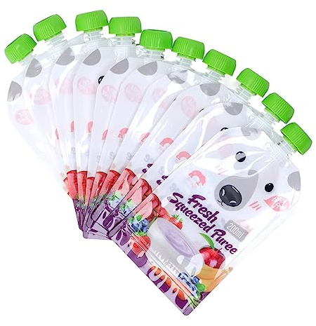 Sacchetti Riutilizzabili,ideali per alimenti freschi e nutrizione sana,Sacchetti Portatili,design ergonomico chiusura ermetica for genitori bambini scuola escursioni outdoor