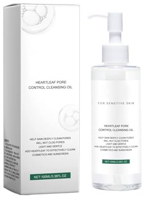 Heartleaf Pore Cleansing Oil MILD, 100ml Heartleaf Ölreiniger für das Gesicht, Pore Control Cleansing Oil, Koreanisches Gesichtsreiniger, Non-Comedogenic (1PC)
