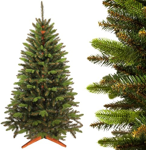 SMEREKA® Konstgjord julgran 150 cm – naturliga grenar | premium julgran konstgjord som äkta, tillverkad i EU – realistisk julgran