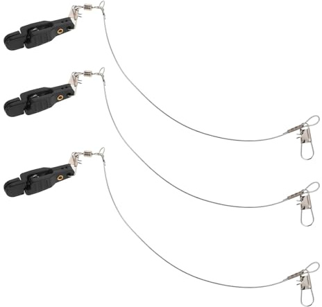 BUGUUYO Lot De 3 Agrafes De Pêche Accessoires pour Leurres De Pêche en Mer Haute Résistance en Acier Inoxydable Connecteurs pour