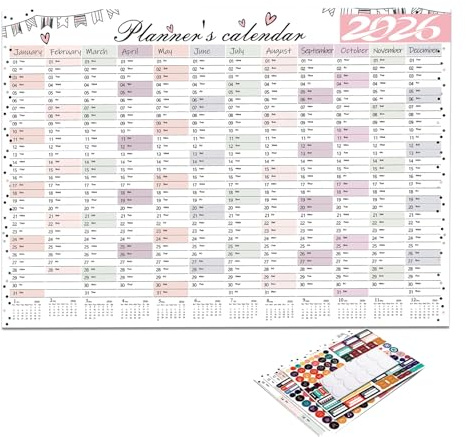 Calendrier Mural 2026 2026 Grand Planificateur Papier