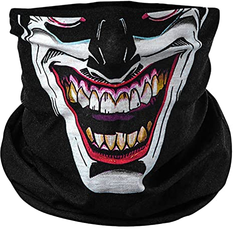 BlackNugget Joker schwarz Halloween Verkleidung Gesichtstuch multifunktionsmaske multifunktionsbekleidung multifunktionskleidung kopftuch kopfband funktionsmaske funktionsbekleidung funktionskleidung