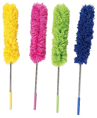 Lifetime Clean Spolverino telescopico XXL – Spolverino con manico telescopico – Estensibile da 80 – 280 cm – Paletta – Plastica