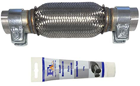 Tubo flessibile 40 x 150 x 260 mm, con morsetti e pasta di montaggio, montaggio senza saldatura